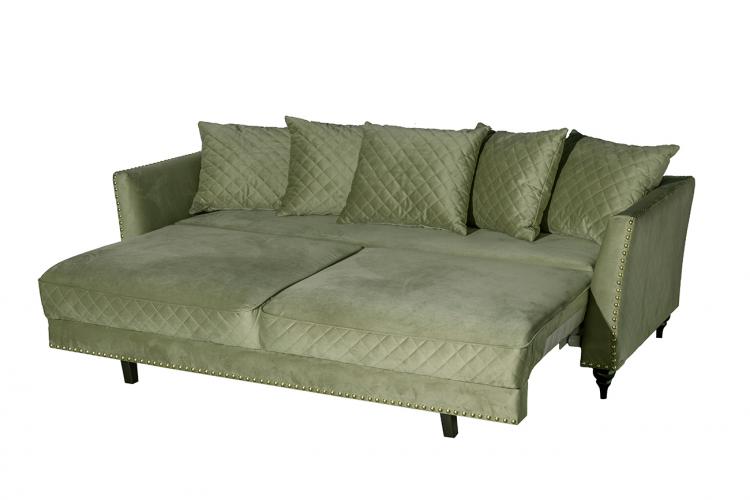 Диван Сорренто(Sorrento) 230M трехм.раск,велюр оливковый Colt1002-OLIV 230*101*86