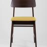 Комплект из двух стульев ODEN мягкая тканевая желтая обивка
