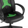 TopChairs ST-CYBER 8 черный/салатовый эко.кожа крестовина пластик