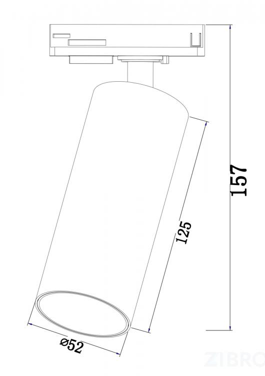 Трековый светильник Technical TR021-1-12B4K