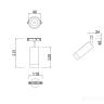 Трековый светильник Technical TR019-2-7W3K-W