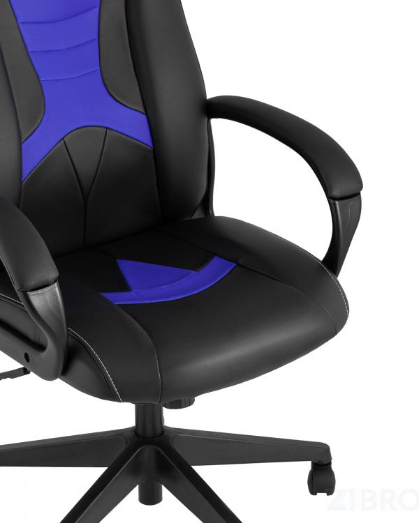 TopChairs ST-CYBER 8 черный/синий эко.кожа крестовина пластик TopChairs ST-CYBER 8 черный/синий эко.кожа крестовина пластик