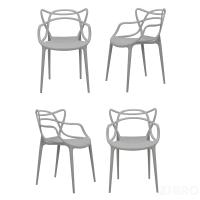 Комплект из 4-х стульев Masters серый