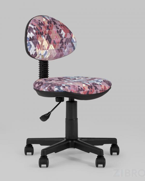 Компьютерное кресло детское УМКА абстракция красный обивка ткань крестовина пластик механизм регулировки высоты
