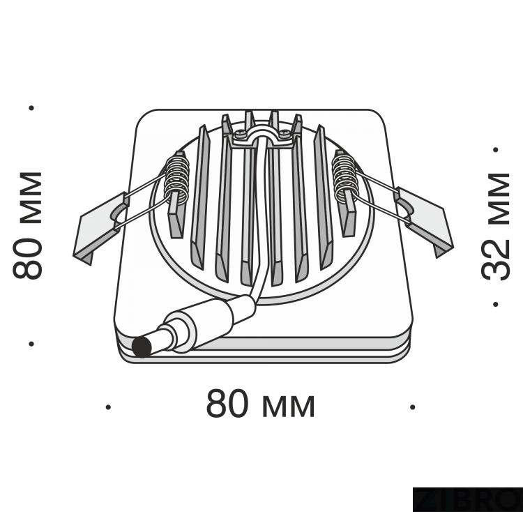 Встраиваемый светильник Technical DL303-L7W