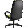 Геймерское кресло TopChairs ST-CYBER 9 GREEN ткань/экокожа черный/зеленый