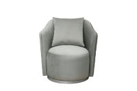 Кресло Verona/VD вращающееся, велюр мятный Colt025-MINT/хром 70*77*80см