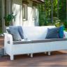Комплект мебели Corfu Love Seat Max (3х мест.диван), белый