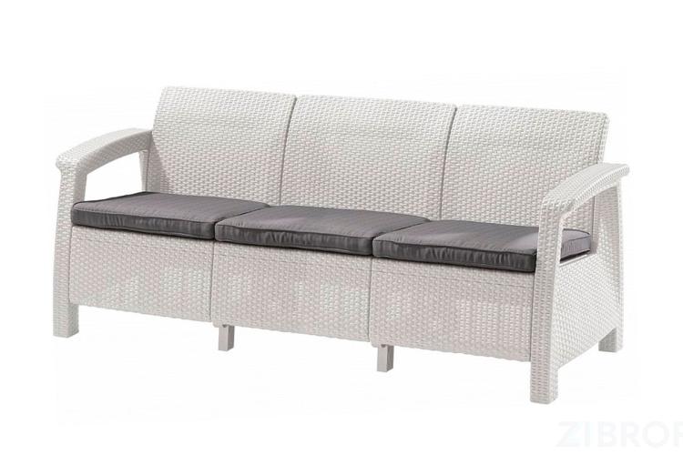 Комплект мебели Corfu Love Seat Max (3х мест.диван), белый