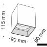 Потолочный светильник Technical C015CL-01B