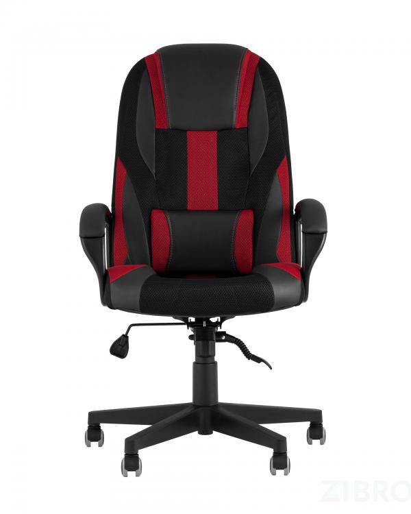 TopChairs ST-CYBER 9 черный/красный текстиль/эко.кожа крестовина пластик TopChairs ST-CYBER 9 черный/красный текстиль/эко.кожа крестовина пластик