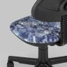 Компьютерное кресло детское УМКА абстракция синий обивка ткань крестовина пластик механизм регулировки высоты