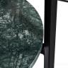 Стол письменный черное дерево/зеленый мрамор