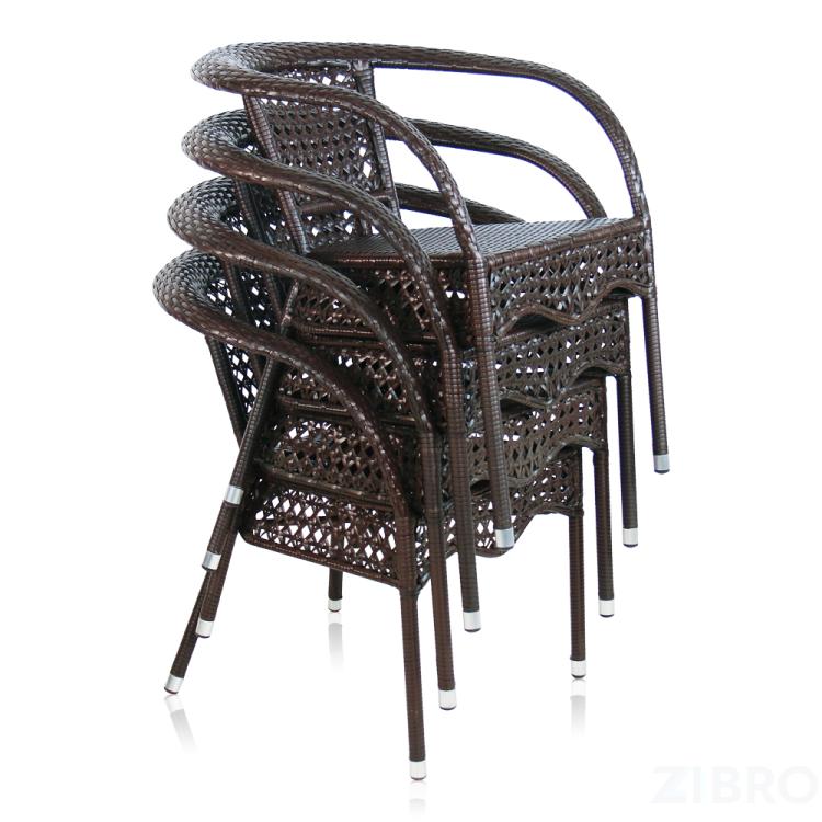 Комплект плетеной мебели T220C/Y32 Brown 4Pcs
