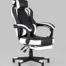 Игровое кресло компьютерное TopChairs Virage черно-белое геймерское