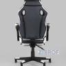 Игровое кресло компьютерное TopChairs Virage черно-белое геймерское