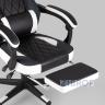 Игровое кресло компьютерное TopChairs Virage черно-белое геймерское