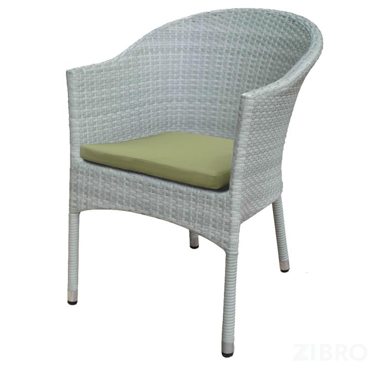 Кресло из искусственного ротанга - WS-2907W/White
