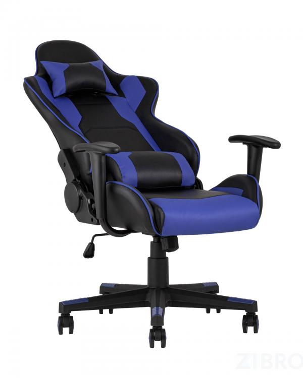 Игровое кресло TopChairs Diablo синее геймерское Игровое кресло TopChairs Diablo синее геймерское