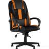 TopChairs ST-CYBER 9 черный/оранжевый текстиль/эко.кожа крестовина пластик TopChairs ST-CYBER 9 черный/оранжевый текстиль/эко.кожа крестовина пластик