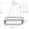 62GDW-901-800 Люстра Cleo L золото 80*30*35см