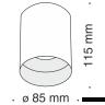 Потолочный светильник Technical C014CL-01W
