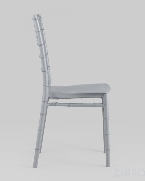 Стул Chiavari (Кьявари) пластик серебряный обеденный для кухни Стул Chiavari (Кьявари) пластик серебряный обеденный для кухни
