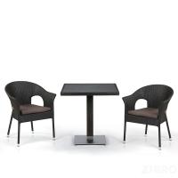 Комплект мебели из иск. ротанга T607D/Y97B-W53 Brown (2+1)