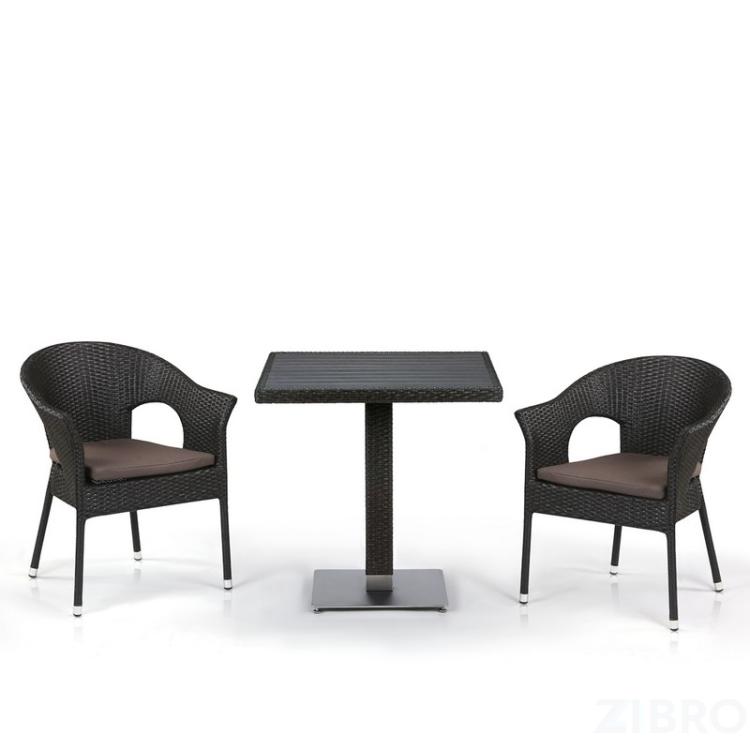 Комплект мебели из иск. ротанга T607D/Y97B-W53 Brown (2+1)