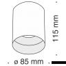 Потолочный светильник Technical C014CL-01B