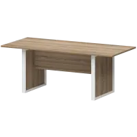 Стол заседаний Аргентум-М НТМ-200.90-КМК Дуб сафари/Белый