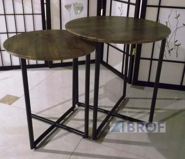 Комплект MK-2364 из 2 столиков 48х60х50 см Орех