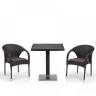 Комплект плетеной мебели T607D/Y290-W53/52 Brown 2Pcs Комплект плетеной мебели T607D/Y290-W53/52 Brown 2Pcs