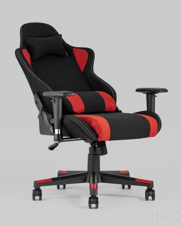 Игровое кресло компьютерное TopChairs Maybach черно-красное геймерское