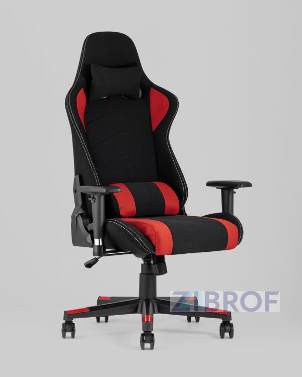 Игровое кресло компьютерное TopChairs Maybach черно-красное геймерское