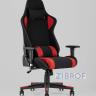 Игровое кресло компьютерное TopChairs Maybach черно-красное геймерское