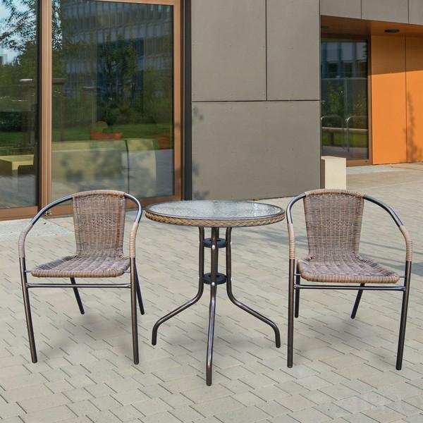 Комплект мебели Асоль-1A TLH-037AR2/087A-D60 Cappuccino (2+1)