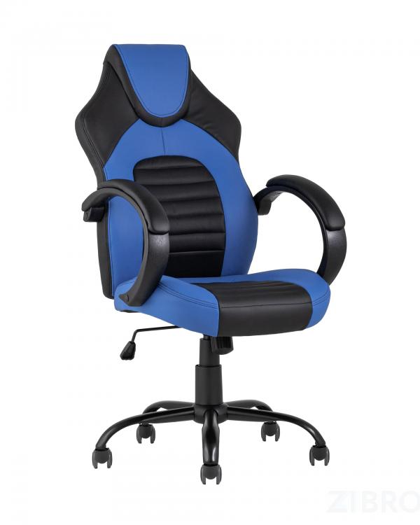 Игровое кресло TopChairs Racer Midi черно-синее геймерское Игровое кресло TopChairs Racer Midi черно-синее геймерское