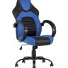 Игровое кресло TopChairs Racer Midi черно-синее геймерское Игровое кресло TopChairs Racer Midi черно-синее геймерское