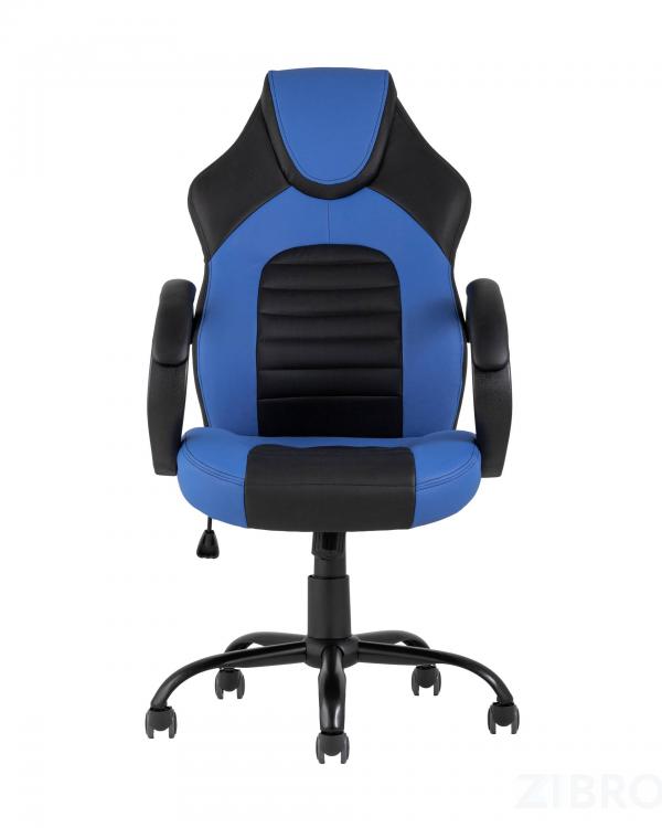 Игровое кресло TopChairs Racer Midi черно-синее геймерское Игровое кресло TopChairs Racer Midi черно-синее геймерское