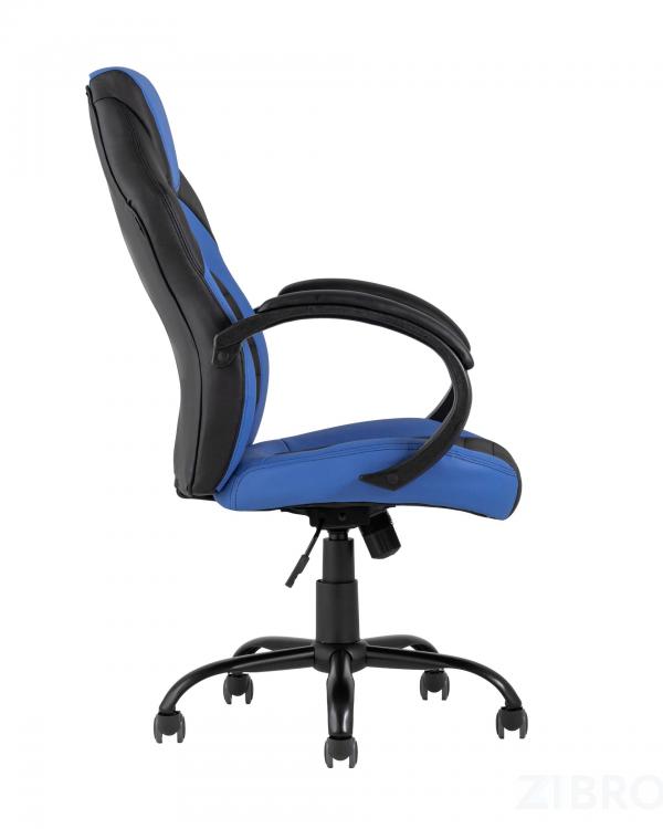 Игровое кресло TopChairs Racer Midi черно-синее геймерское Игровое кресло TopChairs Racer Midi черно-синее геймерское