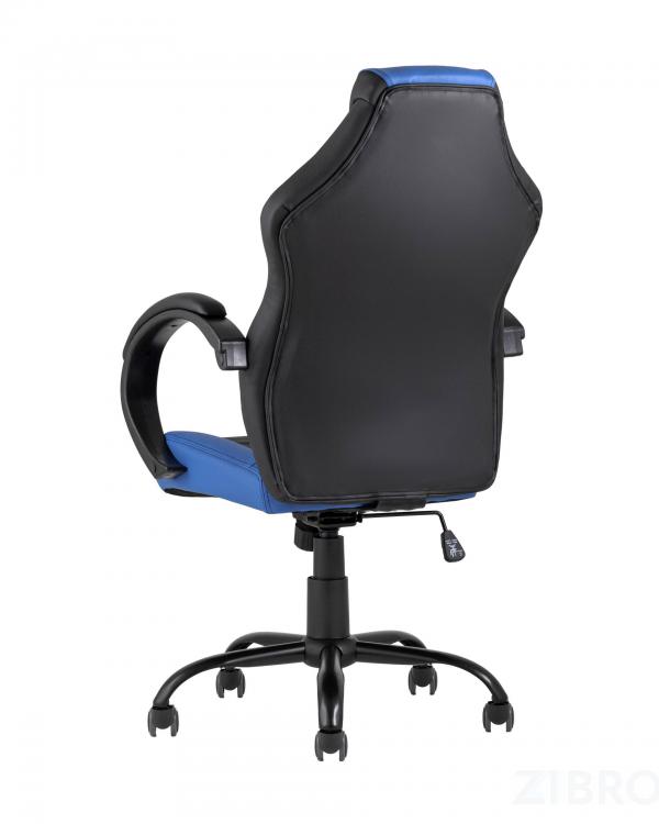Игровое кресло TopChairs Racer Midi черно-синее геймерское Игровое кресло TopChairs Racer Midi черно-синее геймерское