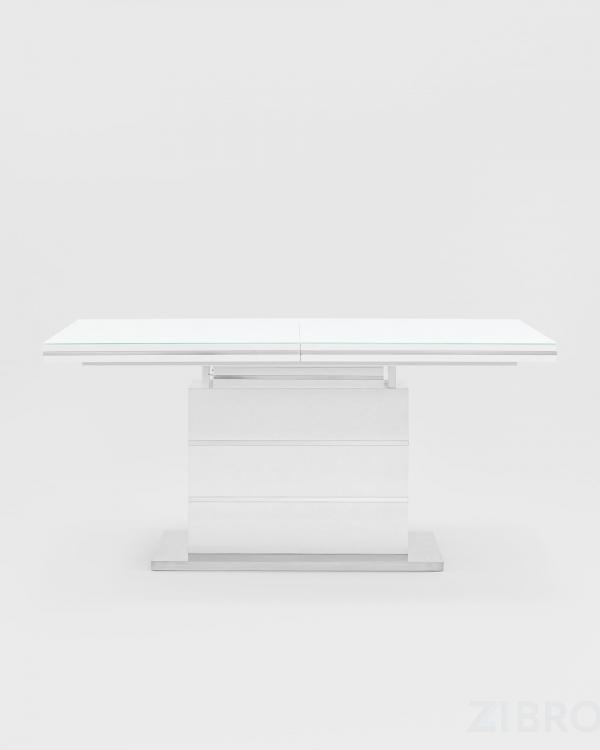 Стол обеденный Глазго раскладной белый, размеры столешницы 160 (215)* 90 см