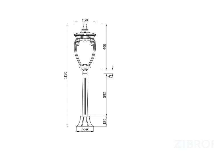 Ландшафтный светильник Outdoor O414FL-01GB1