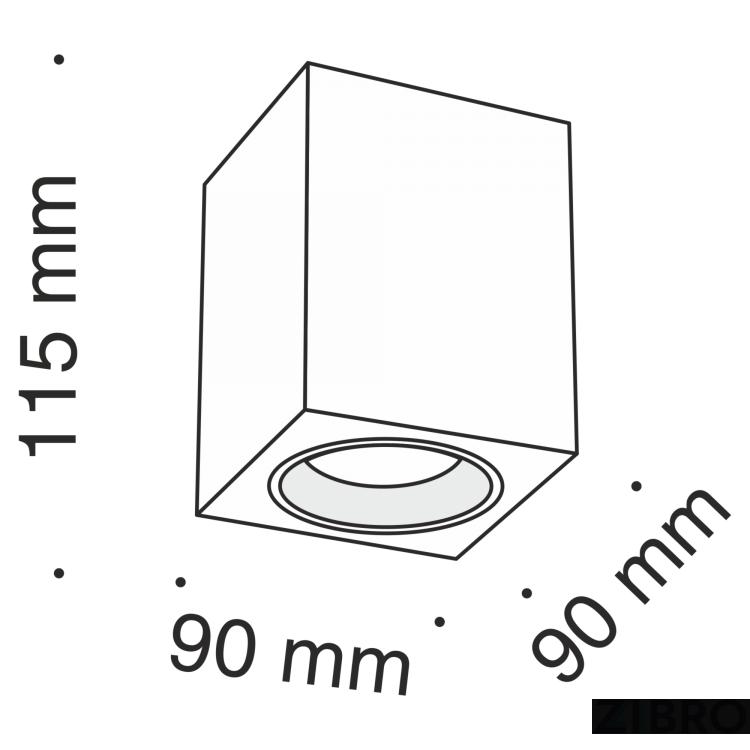 Потолочный светильник Technical C013CL-01B