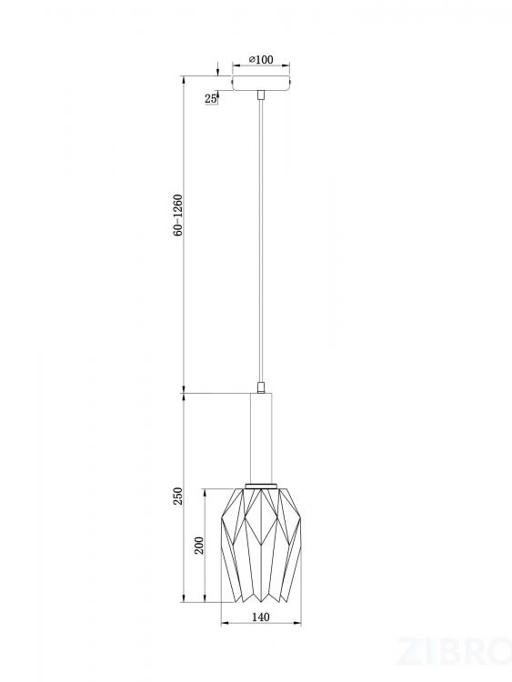 Подвесной светильник Freya FR9001PL-01B