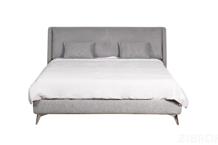 Кровать Michelle 160cм 4 кат, ткань+кожа Кровать Michelle 160cм 4 кат, ткань+кожа