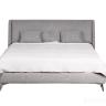 Кровать Michelle 160cм 4 кат, ткань+кожа Кровать Michelle 160cм 4 кат, ткань+кожа