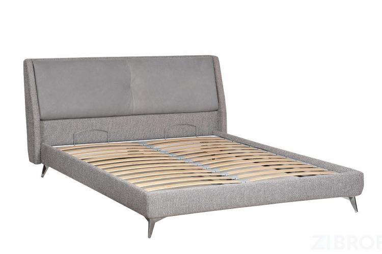 Кровать Michelle 160cм 4 кат, ткань+кожа Кровать Michelle 160cм 4 кат, ткань+кожа