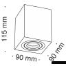 Потолочный светильник Technical C017CL-01B